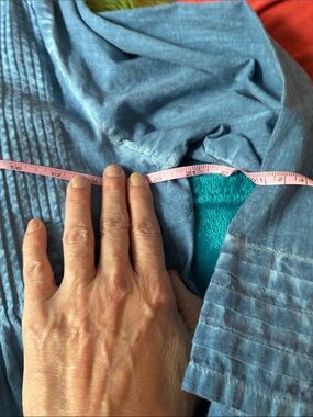 The Paragon Light Blue Cotton Top with Shirred Neck